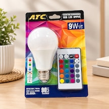 Kumandalı Rgb Led Ampul 9 W Beyaz - Çok Renkli