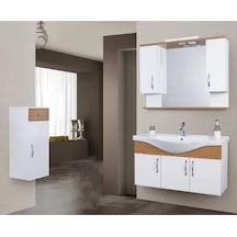 100 Cm Mdf Ekin Banyo Dolabı Suntalam Antrasit