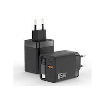 65w Gan Hızlı Şarj Adaptörü Dahili Type-c Kablo 1xusb Pd 1xtype-c Şarj Aleti