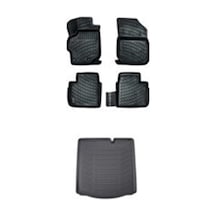 Rizline Ford Courier 3D Havuzlu Paspas + Bagaj Havuzu Set