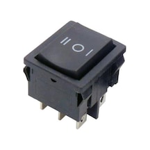 KCD4-602 ON-OFF-ON Switch 6 Pin Siyah