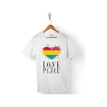 Raggae Musıc Love And Peace Dub Ekolayzer Erkek Tişört 001