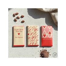 Nutat Sevgililer Gününe Özel Seri Fındıklı Sütlü Çikolata 3'lü Set %33 Kakao 279 Gr.