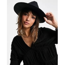 Külah Kadın Fedora Kışlık Trend Fötr Şapka