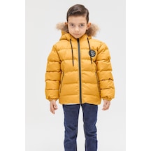 Benitto Kids Benittokids Erkek Çocuk Natürel Kürklü Mont 51289-hardal Hardal