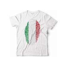Italıan Flag İtalya Bayrağı Logo Parmak İzi Çocuk Tişört 001 Italıan Flag İtalya Bayrağı Logo Parmak İzi Çocuk Tişört 001