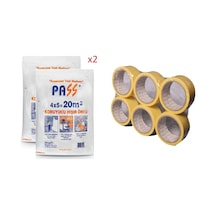 2 Adet 20M2 Koruyucu Hışır Örtü Ve 6 Adet 48 Mm Kağıt Bant