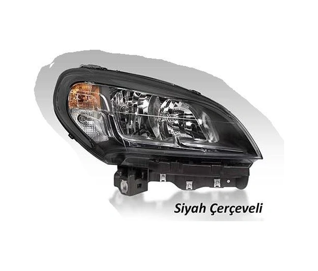 Far Motorlu Siyah Çerçeveli Sol Fıat Doblo 2015