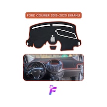 Ford Courier Ekranlı 2013-2020 Torpido Örtüsü Güneşten Korur Kolay Montaj Tam Uyum Tb70