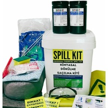 Kimyasal Acil Durum Kiti Nötralizasyon Kiti Dökülme / Saçılma Kiti Chemical Spill Kit