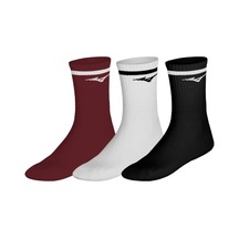 Mizuno Training With Line 3p Çorap Beyaz-bordo-siyah Çok Renkli