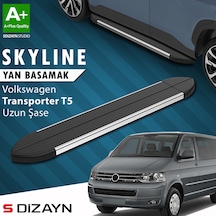 S-dizayn Vw Transporter T5 Uzun Şase Skyline Krom Yan Basamak 253 Cm 2003-2015 A+ Kalite