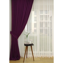 Evdepo Home Vişne Fon Perde Tek Kanat