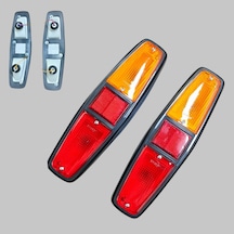 Anadol A2 - Ford Transit 2,4 2,5 MK2-MK3 - Arka Stop Lambası Takımı Sağ Sol Duylu Komple