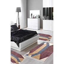 Eko Trend Djt Yıkanabilir Kaymaz Taban 3 Lü Yatak Odası Takımı S6506 Modern Renkli