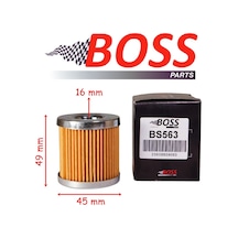 Rks Rz 250s Yağ Filtresi Boss Bs563 Hf182 45-49-16 Mm Piaggio Beverly 350-400