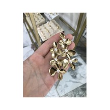 İnci Detaylı Çiçek Küpe Altın 88884202