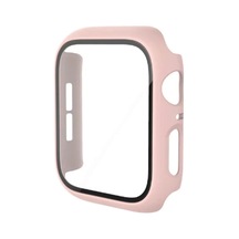 Watch 40mm Camlı Kasa Ekran Koruyucu - Pembe Çok Renkli