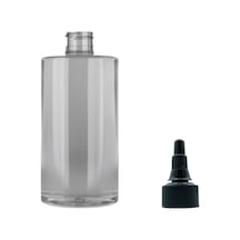 250ml Şeffaf Plastik Asansör Kapaklı Şişe, 24 Adet, Serum Şişesi, Tonik Şişesi, Asansör Kapaklı Şişe, Sos Şişesi, Medikal Şişe Şeffaf