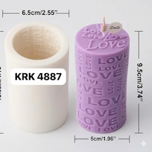 Love Yazılı Silindir Silikon Kalıp