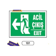 Acil Çıkış Exıt (Sol) Uyarı Ikaz Levhası (498339808)