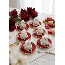 Royal Charme Veronıca Amour 6lı Kırmızı - Beyaz