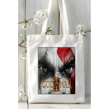 Art Hediye God Of War Oyun Baskılı Omuz Çanta Kişiye Özel Model 8 Çok Renkli