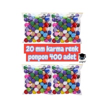 20 Mm Karma Renk Ponpon 400 Adet