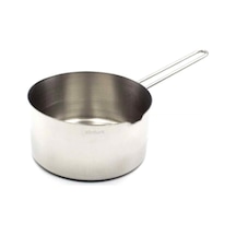 Ayrex 12 Cm Paslanmaz Çelik Sütlük 18/10 Ultra Lüks İnox Derin Sos Tavası Metal Saplı Çok Amaçlı Kaçerola Diğer