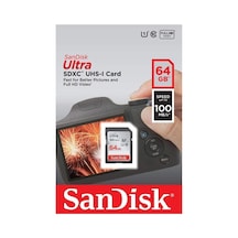 Sandisk  Ultra 64Gb 100Mb/S Sdxc Hafıza Kartı