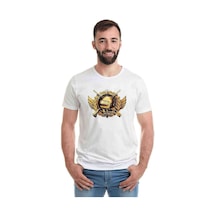 Pubg Playerunknown'S Wınner Chıcken Dinner King Baskılı Beyaz Er