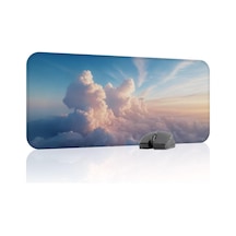 Tr Bulutlar Gaming Mouse Pad Kauçuk Kaymaz Taban Mousepad V2, 70x30 Xl