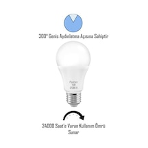 Telvesse 9w Beyaz Led E27 Ampul Tasarruflu Lamba 6500 K Beyaz Işık 800 Lümen 9w 60w