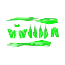 Florasan Yeşil Cup Sticker Seti Çok Renkli