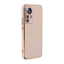 Xiaomi Mi 12t Pro Uyumlu Kılıf Volet Silikon - Pembe