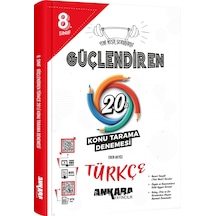 8. Sınıf Türkçe Güçlendiren 20'li Konu Tarama Denemesi- Ankara Yayıncılık