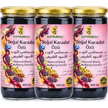Doğal Karadut Özü 3'lü Set 800 Gr %100 Katkısız Yoğun Kıvamlı Dut Pekmezi Şekersiz, Koruyucusuz