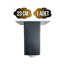 Kale Ayarlı Ahşap Ayak Mobilya Masa Ve Dolap Ayağı Antrasit Kayın/gürgen Ağacı 23cm 1 Adet Antrasit