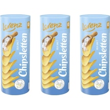 Lorenz Chipsletten Sea Salt Patates Cipsi 100 G X3 Hafif Tuzlu Çıtır Cips Seti