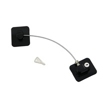 Siyah Plaka Halatlı Emniyet Kilit 5x6cm Yapışkanlı Montaj 2pc Çok Renkli