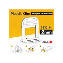 Sgs6174 2 Mm Derz Seviye Tespit Klipsi Pk/100 Adet