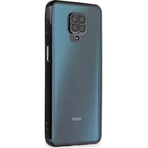 Xiaomi Redmi Note 9 Pro Uyumlu Kılıf Lensli Silikon - Siyah