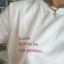 Kalic Studio Nice Person - T-shirt - Beyaz