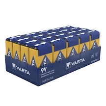 Varta 4022 Industrial 9V Pro Alkalin Pil 20'li Paket