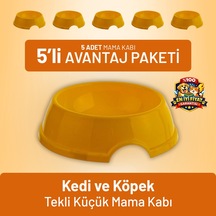 Kedi Ve Köpek Tekli Küçük Mama Kabı - 5 Adet