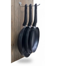 Emsan Diamente Exclusive 3'lü Tava Seti 24-26-30 Cm Siyah Siyah