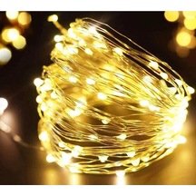 Günışığı Peri Led Işık Sarı Işıklı Dekoratif Pilli Ledli Işık 3 M