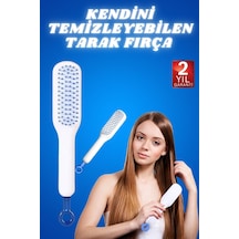 Kendini Temizleyen Tarak Fırça Geri Çekilebilir Evcil Hayvana Uygun Sıkı Dişli Çok Renkli