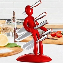 Sunup Sn-29169 Kırmızı Çok Amaçlı Mutfak Tezgah Üstü Bıçak Tutucu Stand Organizer Diğer