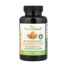 Forest Leaf, Quercetin Bromelain + Stinging Nettle & Vitamin C, 90 Vegetable Capsules